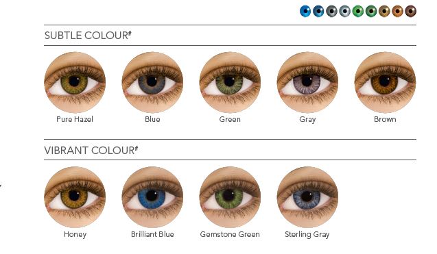 Sercombe and Matheson - Air Optix colour range